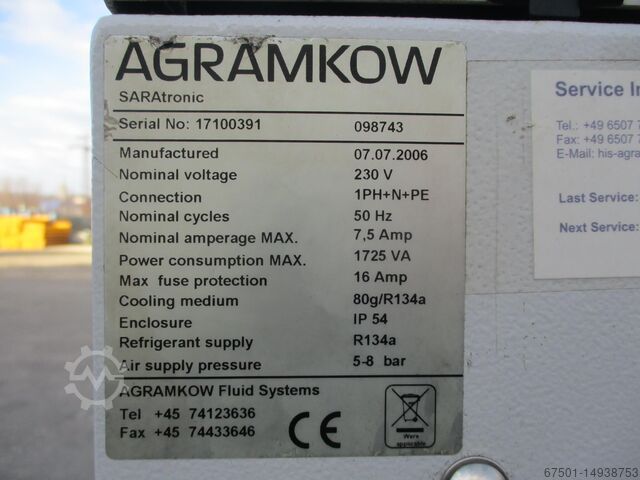 Refrigerant filling machine AGRAMKOV SARAtronic (2709)