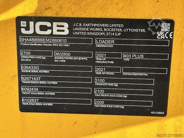 Loader JCB 403 SV