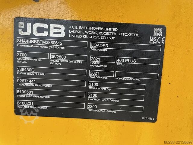 Dumper JCB 403 SV