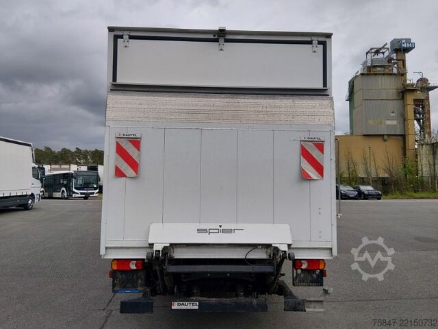 Box truck Iveco EuroCargo ML 75 E 19/P LBW Türe im Koffe