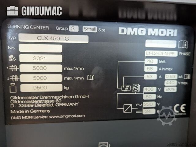 DMG MORI CLX 450 TC + Robo2go DMG MORI CLX 450 TC + Robo2go