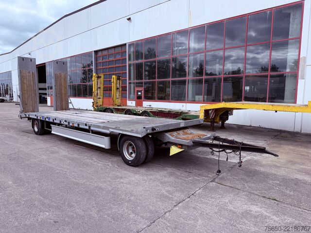 Low loader trailer Möslein TF2-P Schwebheim  2 Achs Plato- Tieflader, wenig Benutzt