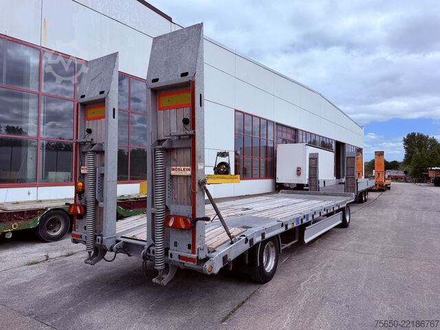 Low loader trailer Möslein TF2-P Schwebheim  2 Achs Plato- Tieflader, wenig Benutzt