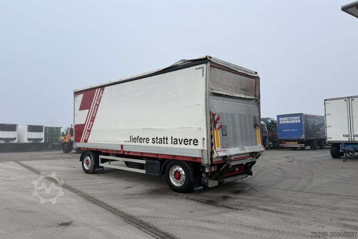 Open trailer with tarp Krone AZ Plane+HB / Swiss-Vehicle
