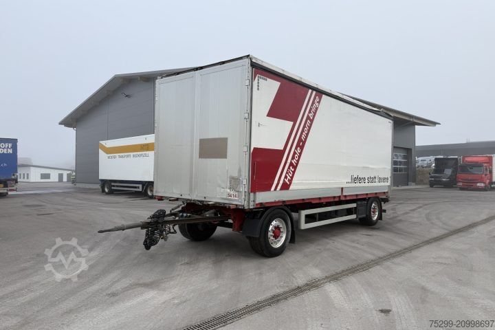Open trailer with tarp Krone AZ Plane+HB / Swiss-Vehicle