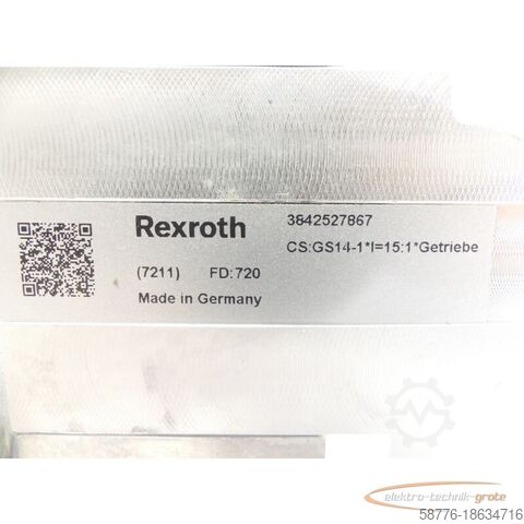 Rexroth motor Rexroth MNR: 3 842 547 992 / 3SIEK63-4C2/339 SNB17330261 + Getriebe 3842527867