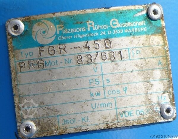 13000 Liter Rührwerksbehälter aus V2A Jorns 8722