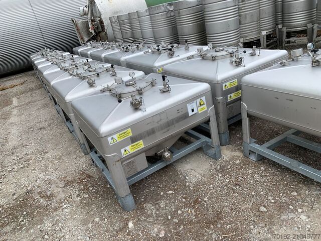 500 Liter Konuscontainer aus V4A  S15190