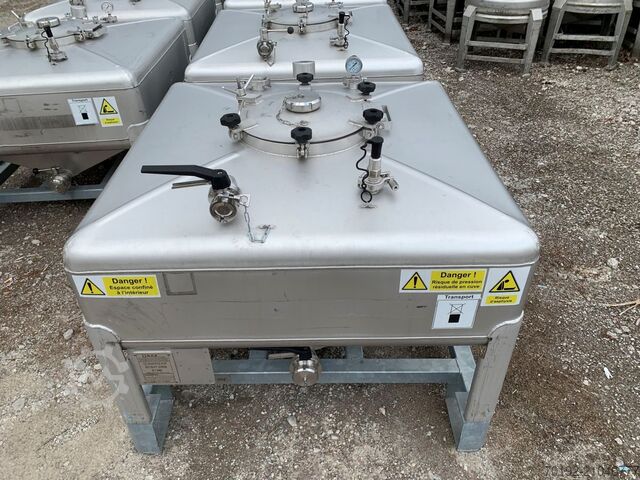 500 Liter Konuscontainer aus V4A  S15190