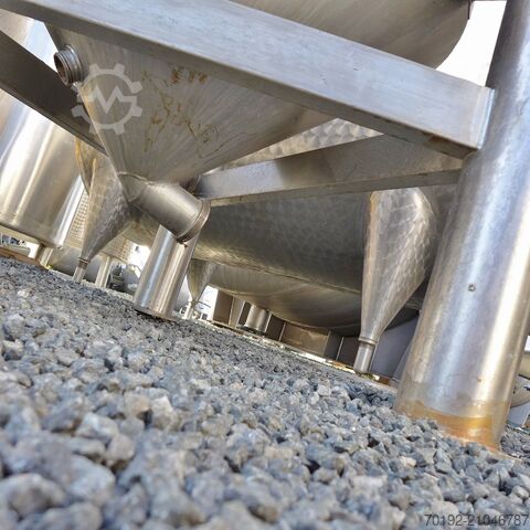 400 Liter konischer Behälter aus V4A  8624