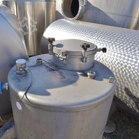 400 Liter konischer Behälter aus V4A  8624
