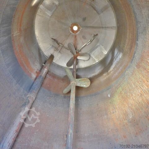 5000 Liter Rührwerksbehälter aus V2A mit Propellerrührwerk Behälter KG Bremen 8642