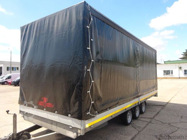 Open trailer with tarp EDUARD 6022 5 PB30 Pritsche/Plane 3-Achser 100km/h
