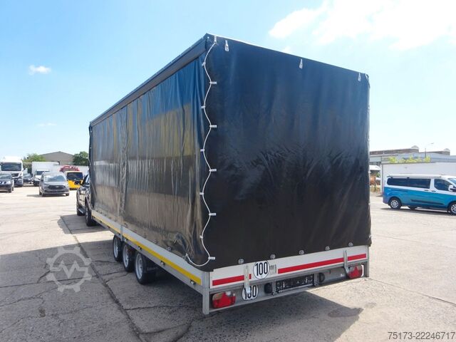 Open trailer with tarp EDUARD 6022 5 PB30 Pritsche/Plane 3-Achser 100km/h