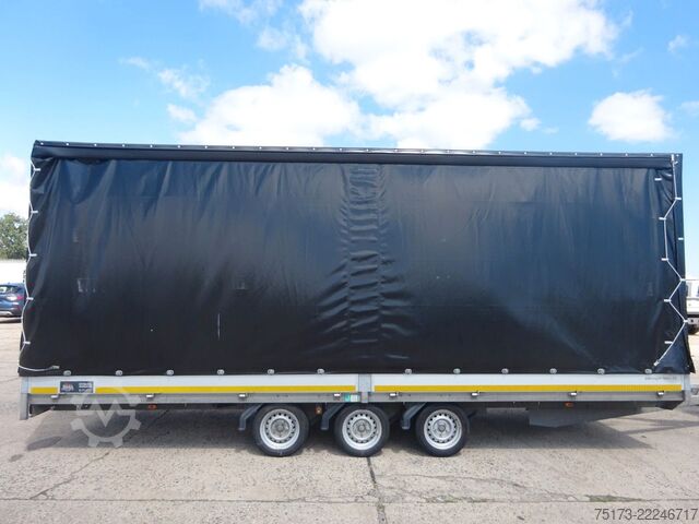 Open trailer with tarp EDUARD 6022 5 PB30 Pritsche/Plane 3-Achser 100km/h