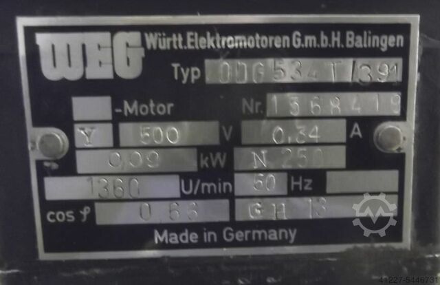 Electric motor 0.09 kW 1360 Rpm WEG 0DG534T