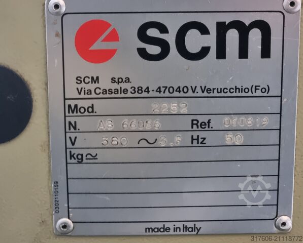 Abricht- & Dickenhobelmaschine kombiniert Wyrówniarko grubościówka SCM 2252 struga SCM 2252