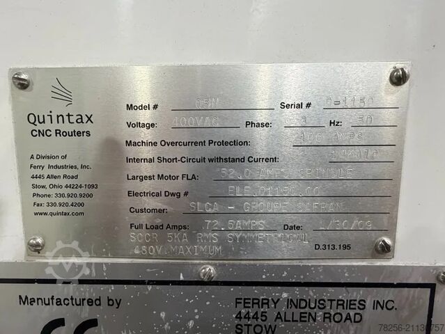 5-Achs Schwerlast Präzisions-CNC-Fräser QUINTAX Q5H