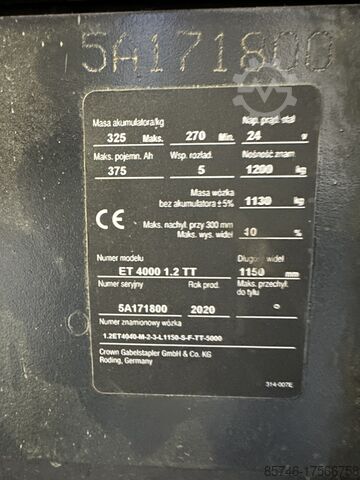 ET 4000 - 1.2 * DEMO !! Triplex FFL !! CROWN ET 4000 - 1.2  * DEMO !! Triplex FFL !!