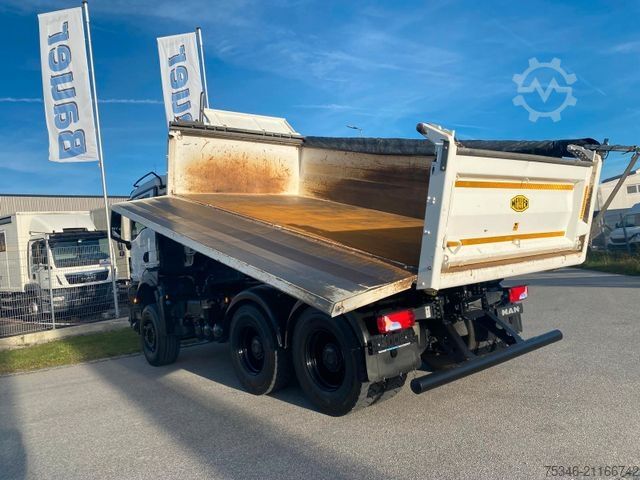Dreiseitenkipper LKW MAN TGS/26.520/6x4 BL/Bordmatik/Retarder/90to/25 tkm