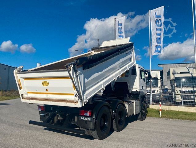 Dreiseitenkipper LKW MAN TGS/26.520/6x4 BL/Bordmatik/Retarder/90to/25 tkm