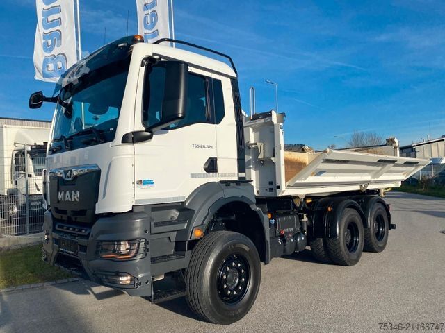 Kipper LKW MAN TGS/26.520/6x4 BL/Bordmatik/Retarder/90to/25 tkm