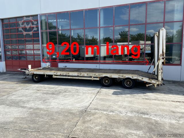 Low loader trailer Müller Mitteltal PT 30  3 Achs Tieflader 9,20 m Ladefläche