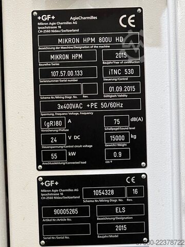  Mikron HPM 800U HD