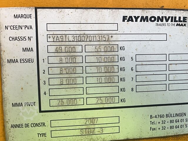 Tieflader Auflieger Faymonville STBZ3
