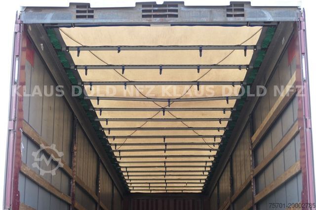 Open semitrailer with tarp KRONE Pritsche Plane XL MegaLiner BWP Edscha Bordwände