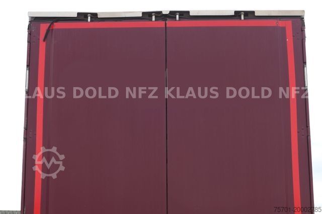 Open semitrailer with tarp KRONE Pritsche Plane XL MegaLiner BWP Edscha Bordwände