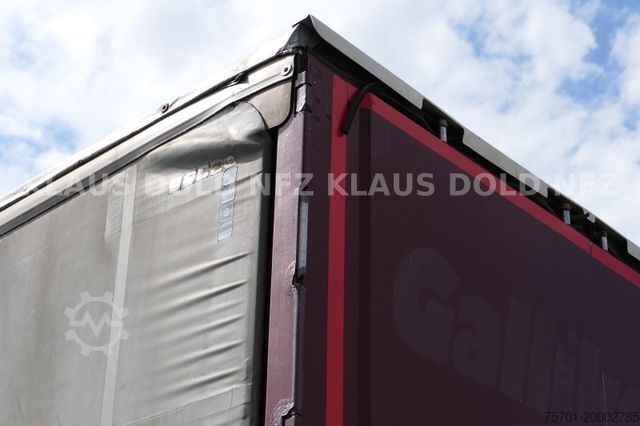 Open semitrailer with tarp KRONE Pritsche Plane XL MegaLiner BWP Edscha Bordwände