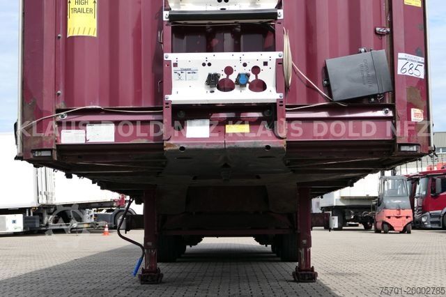 Open semitrailer with tarp KRONE Pritsche Plane XL MegaLiner BWP Edscha Bordwände