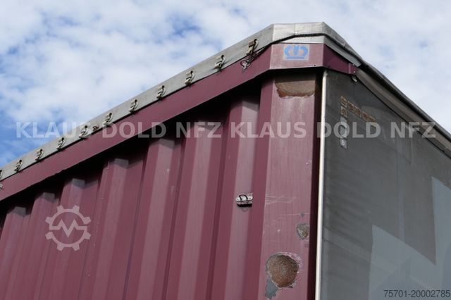 Open semitrailer with tarp KRONE Pritsche Plane XL MegaLiner BWP Edscha Bordwände