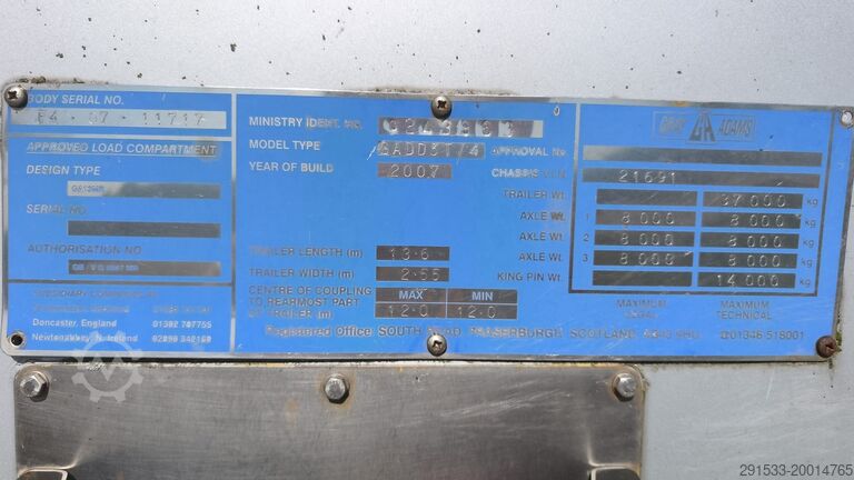 Livestock transport semi-trailer Gray and Adams GADD3 / 1 OWNER / WORKS GREAT / 2 LEVELS