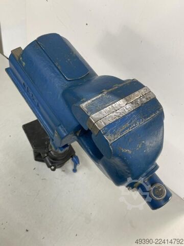 Bench vise, parallel vise with dovetail guide and height adjustment, clamping jaw width ORION 125