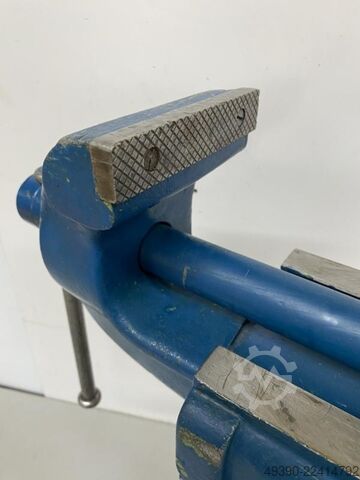 Bench vise, parallel vise with dovetail guide and height adjustment, clamping jaw width ORION 125