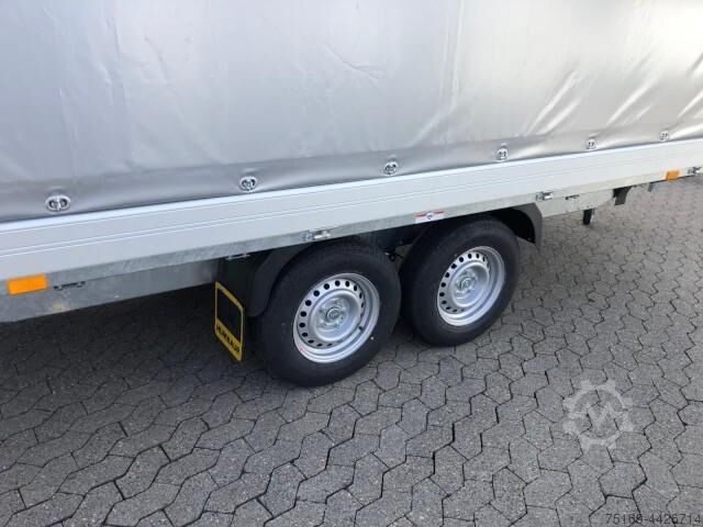 Car trailer Humbaur HT 354121 Hochlader mit Hochplane 220 cm, 100 km/h 3,5 to. 4100 x 2100 x 350 mm