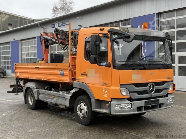 Autokranwagen MERCEDES-BENZ ATEGO 818 4x2 Kipper Kran Atlas 65.2-A3 *Funkst.