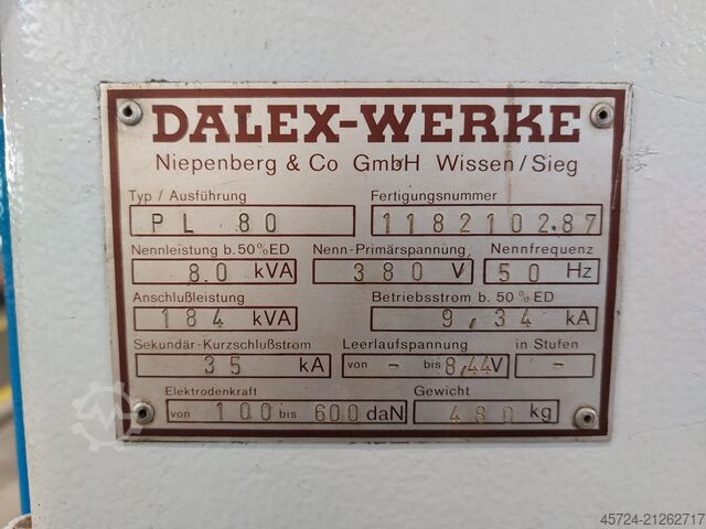 Punktschweissmaschine DALEX PL 80