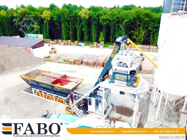 Betonmischanlage / Betonwerk FABO Concrete Batching Plant 60 m3 Compact Concrete Batching Plant