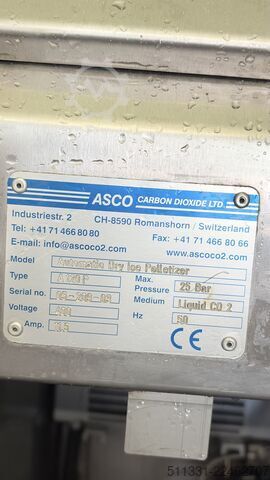 DrDryice dry ice blasting equipment ASCO Pelletizer A120P