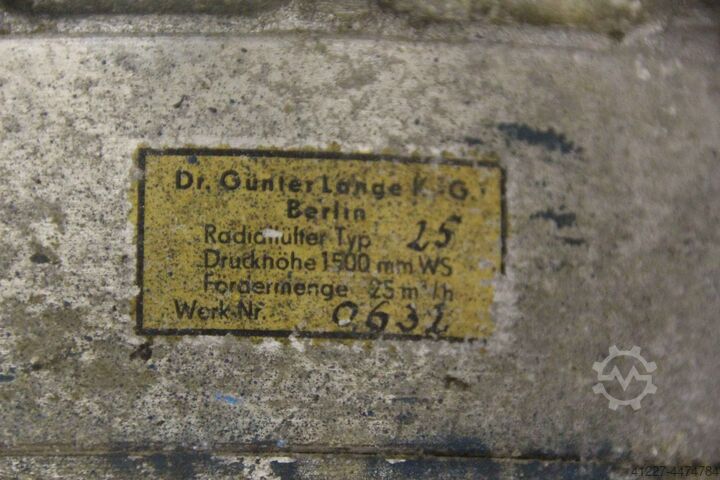 Seitenkanalverdichter 0,25 kW VEB FM 119/65