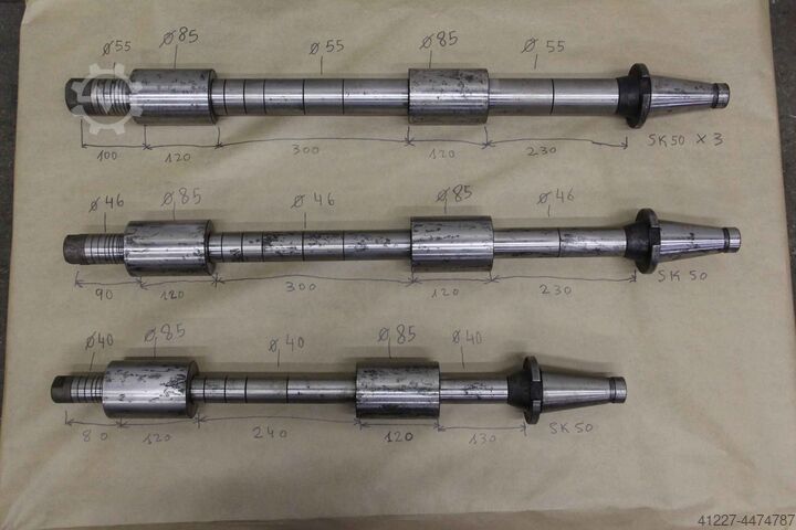 Fräsaufnahmen 4 Stück WMW SK50