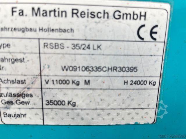 Walking floor semitrailer REISCH Walkingfloor BPW-Achsen Verzurrösen LED