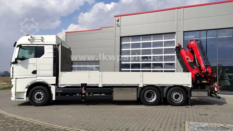 Kranwagen MAN TGX 26.540 6x2-4 LL Containerpritsche/Fassi 545