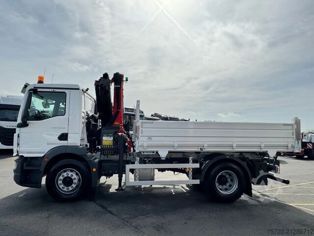 3-Seiten-Kipper MAN TGM 18.320 4x2 BB 3-Seiten Krankipper Palfinger