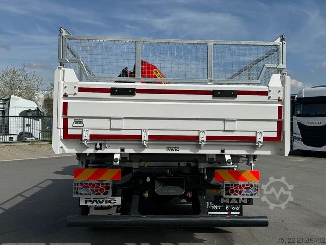 3-Seiten-Kipper MAN TGM 18.320 4x2 BB 3-Seiten Krankipper Palfinger