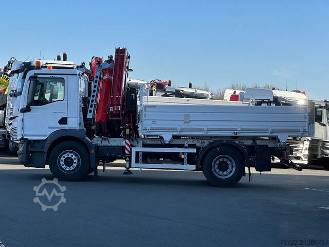 3-Seiten-Kipper MAN TGM 18.320 4x2 BL Krankipper Fassi 195