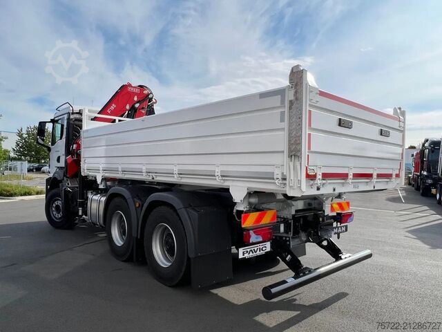 3-Seiten-Kipper MAN TGS 26.480 6x4 BL Krankipper Fassi F195.A.2.24